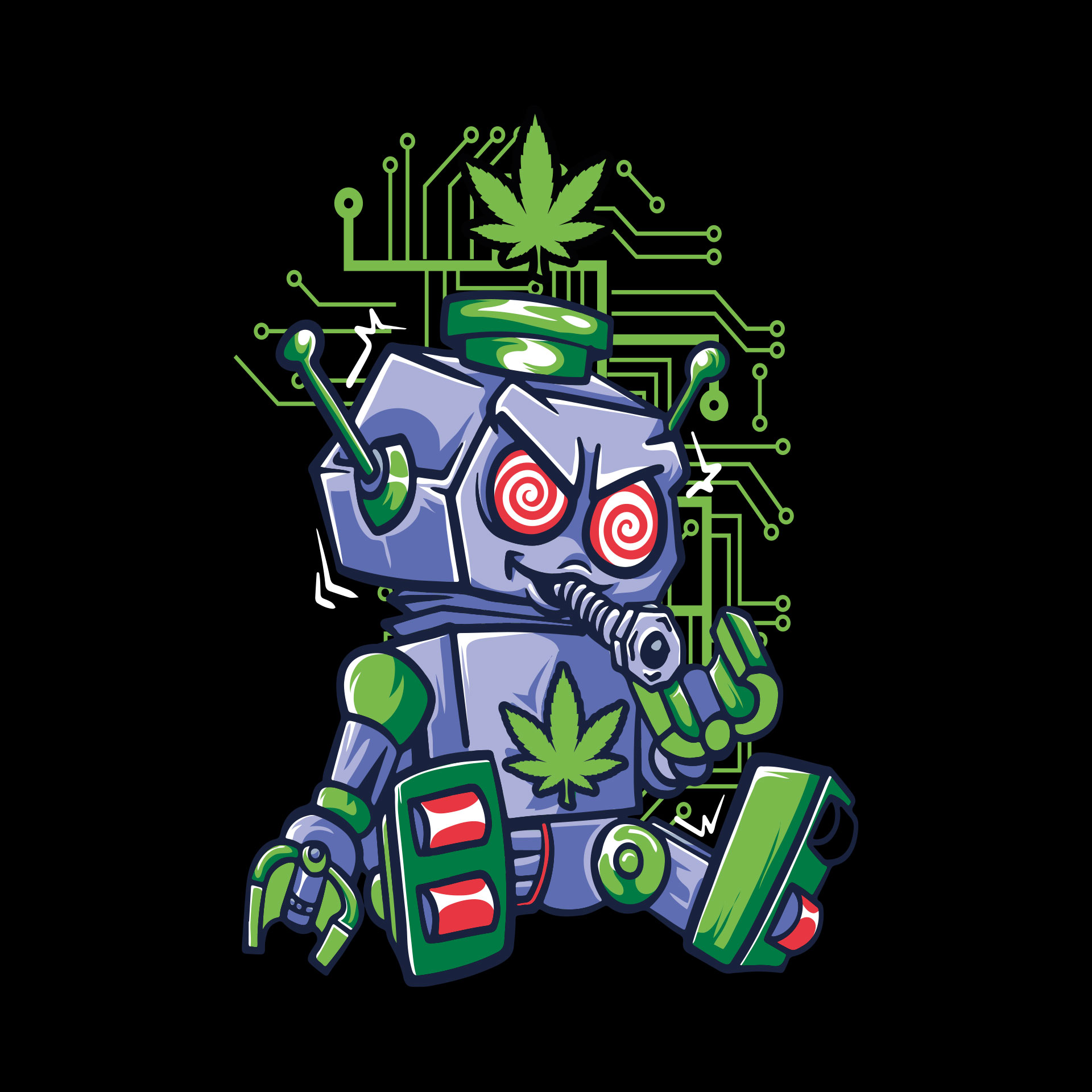 Premium Oversized Shirt Unisex - 420 ROBOT