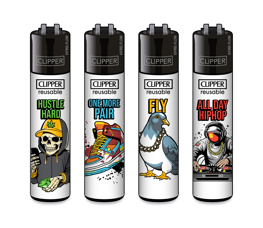 Urban Slogan - 4er Set CLIPPER CLASSIC Large