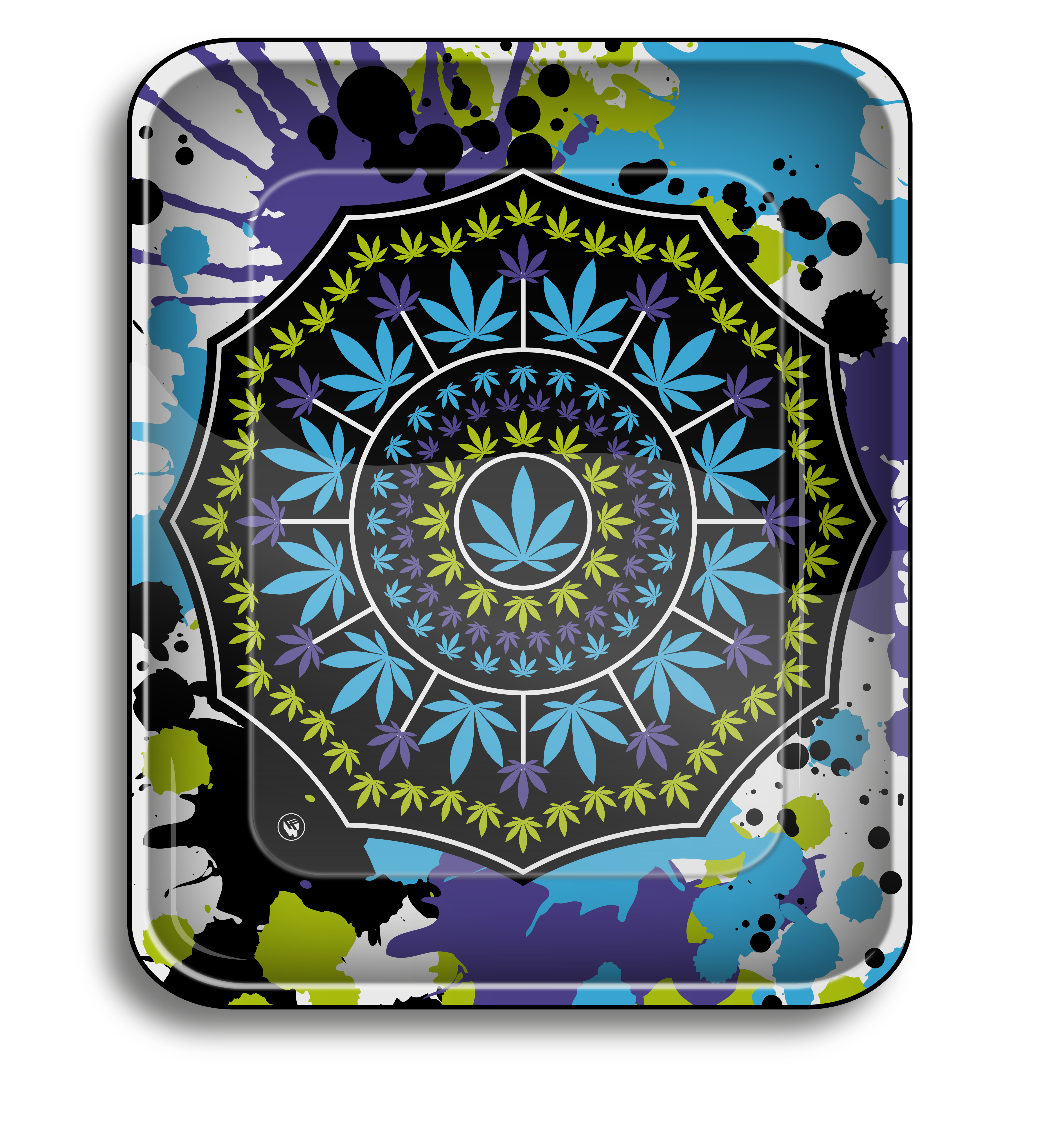 Metal Rolling Tray Splatter Symbols (340 mm x 280 mm)