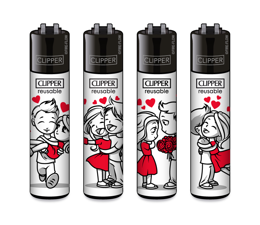 IN LOVE - 4er Set CLIPPER CLASSIC Large