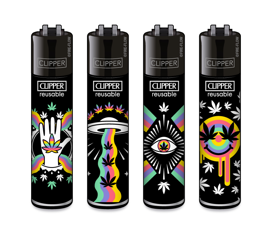 420 Rainbow - 4er Set CLIPPER CLASSIC Large