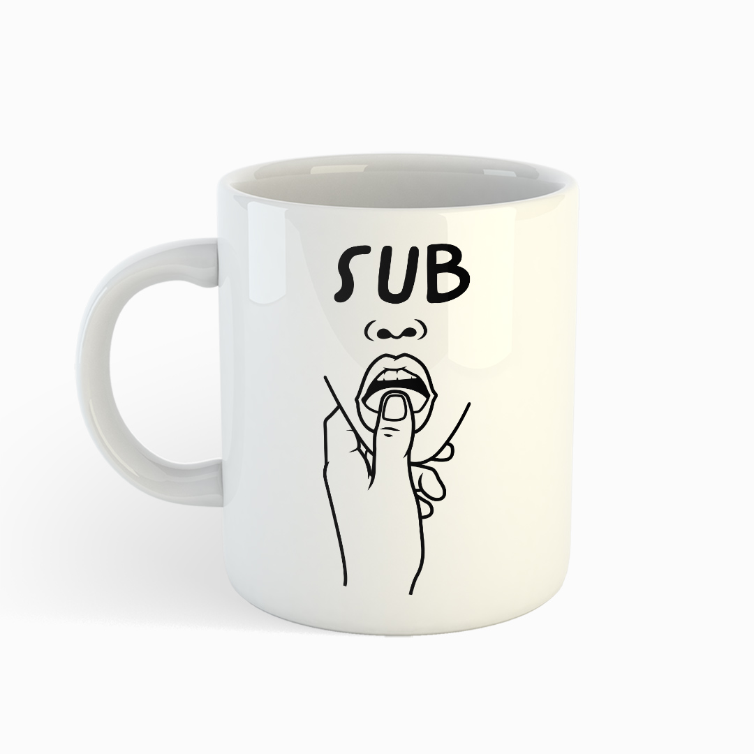 Weiße Tasse - ADULT #2 - SUB