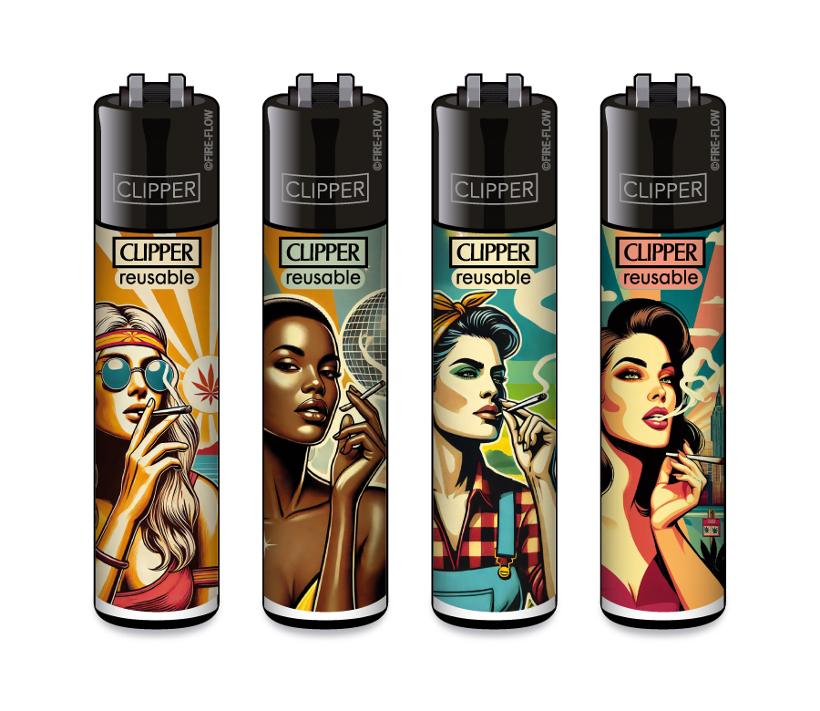 FFX 420 Vintage Girls - 4er Set CLIPPER CLASSIC Large