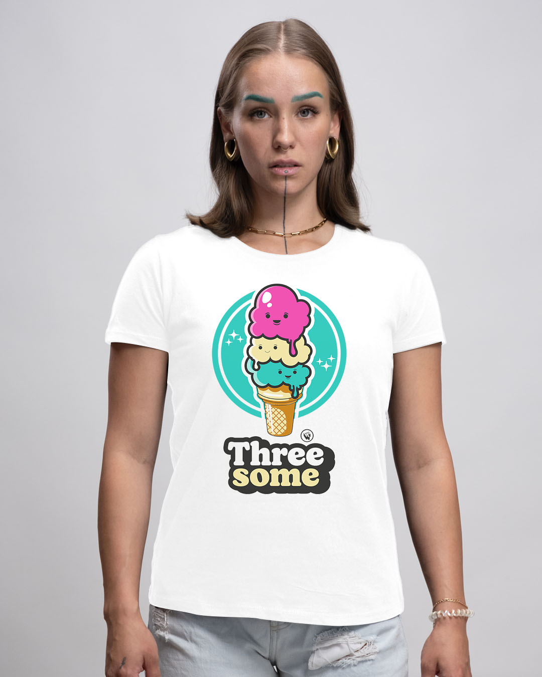 Basic Damen T-Shirt - THREESOME