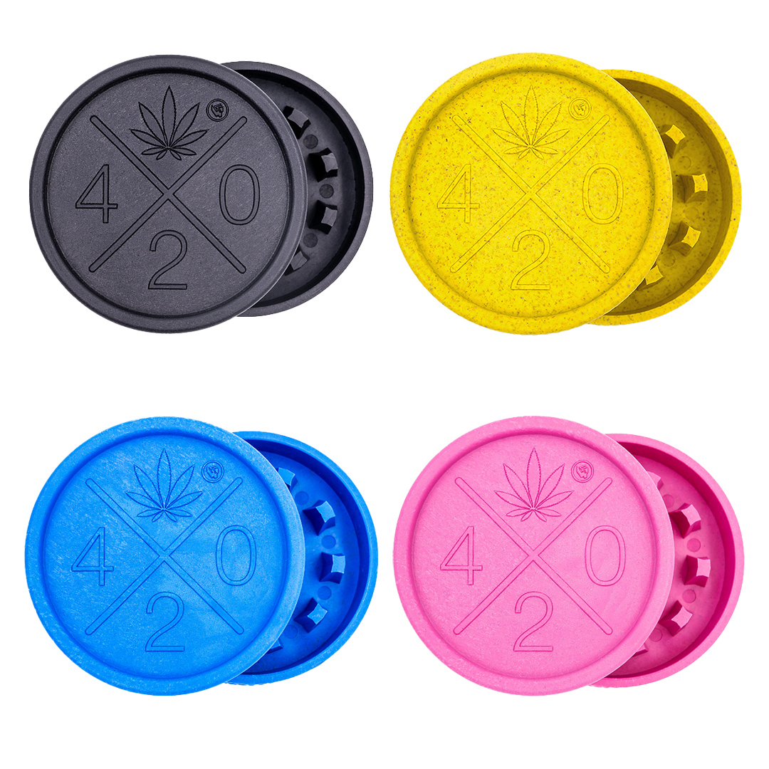 Hemp Grinder - 420 Logo (⌀55 mm / 2-parts)