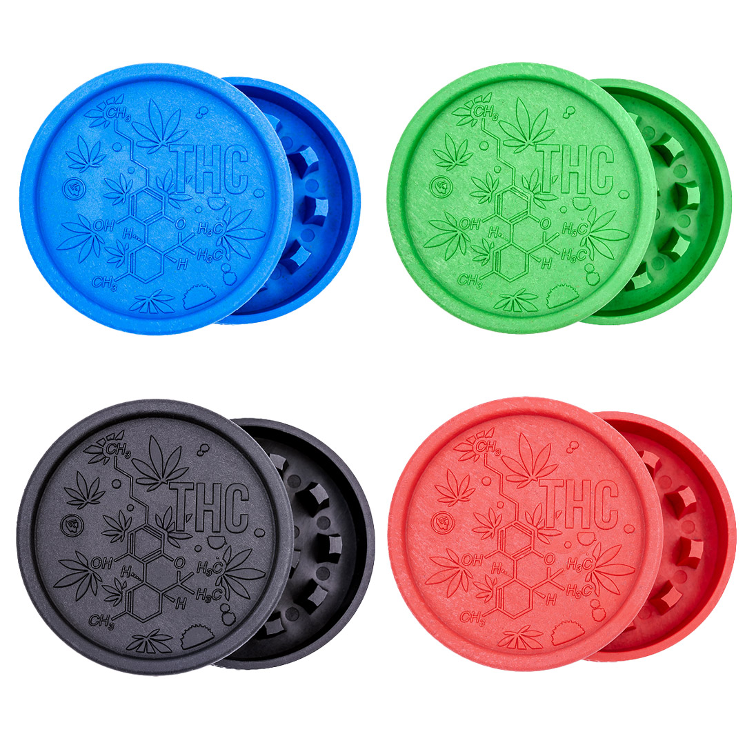 Hemp Grinder - THC Molecule (⌀55 mm / 2-parts)
