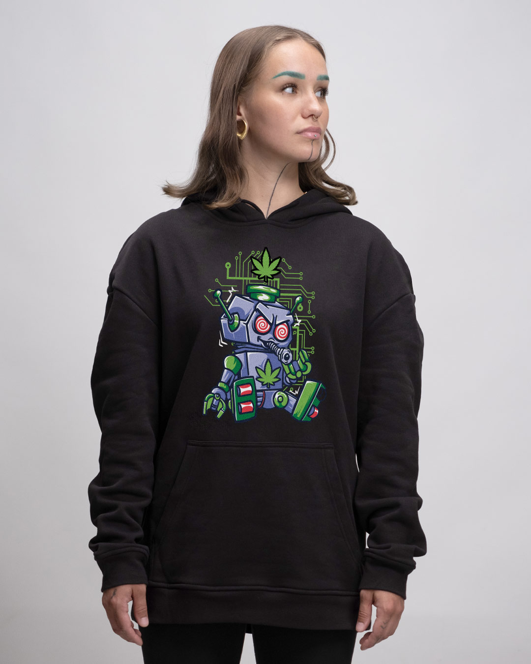 Oversized Hoodie Unisex - 420 ROBOT