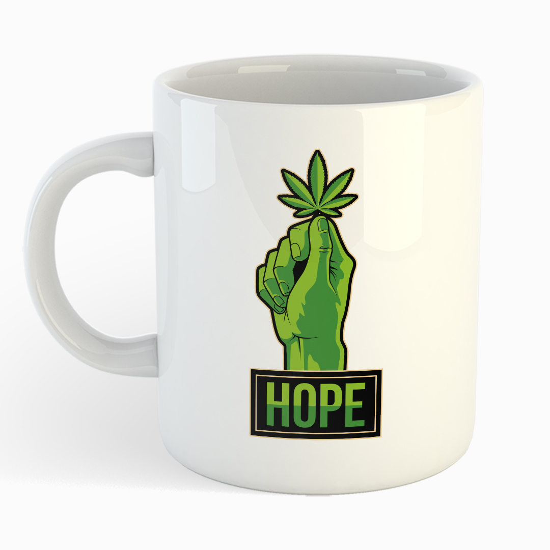 Weiße Tasse - HOPE