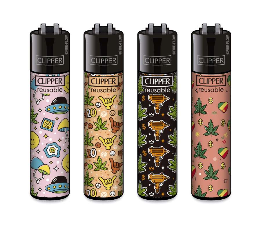 Leaf Pattern - 4er Set CLIPPER CLASSIC Large