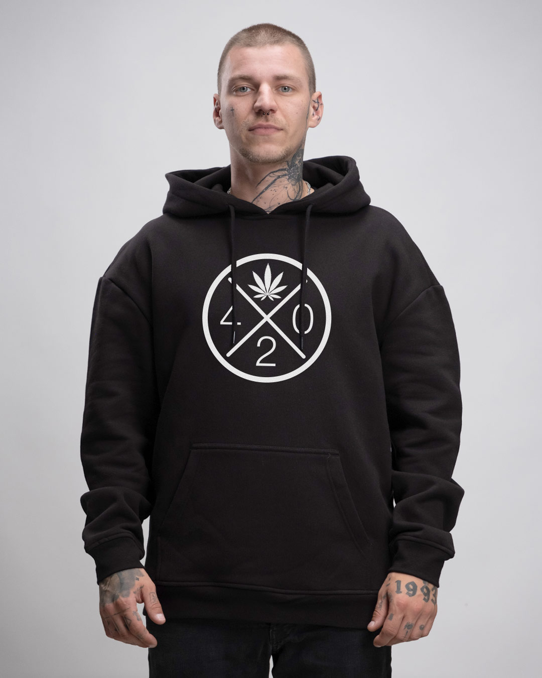 Oversized Hoodie Unisex - 420 LOGO