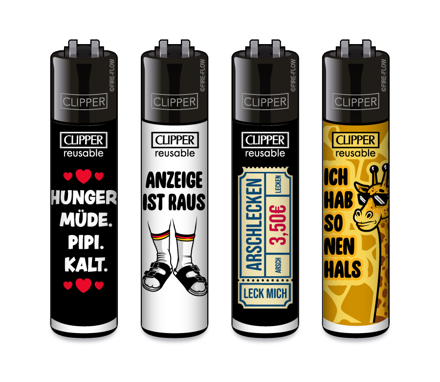 Sprüche #3 - 4er Set CLIPPER CLASSIC Large
