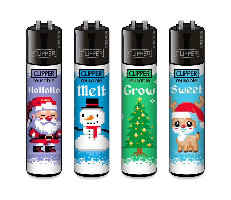 Winter Pixel - 4er Set CLIPPER CLASSIC Large