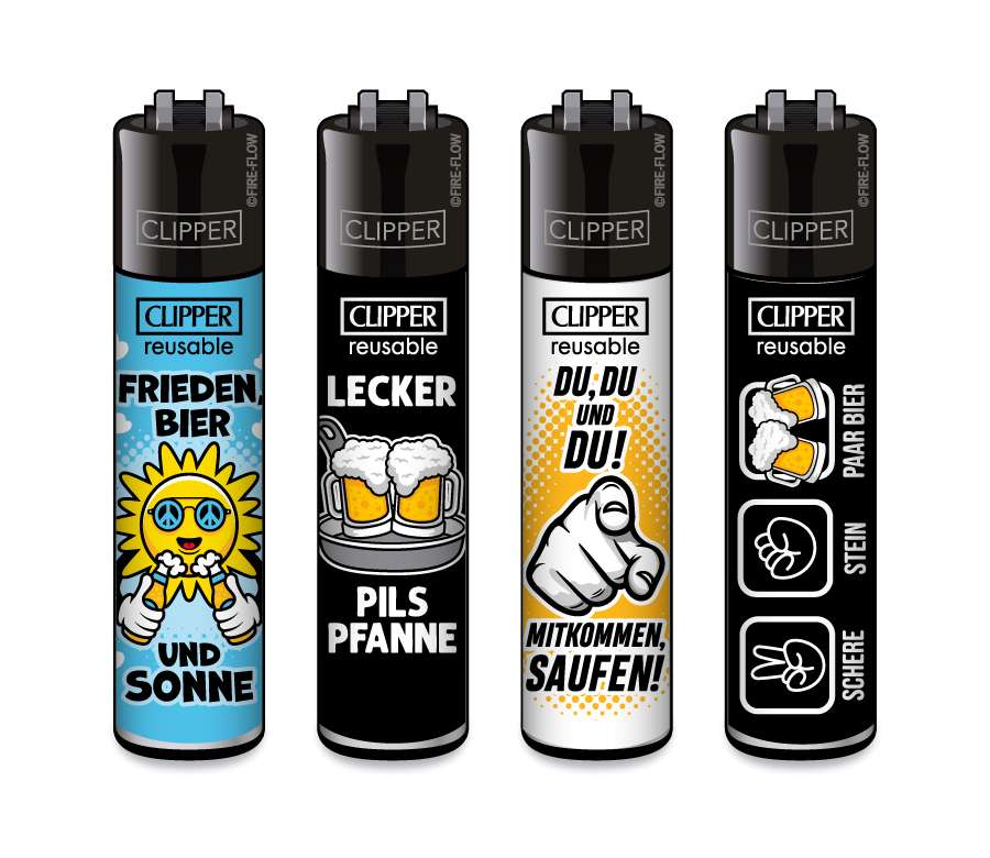 Bier Slogan #2 - 4er Set CLIPPER CLASSIC Large