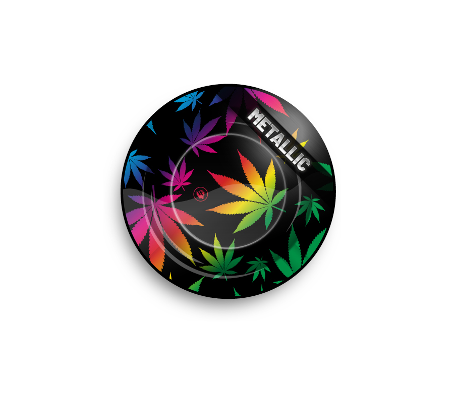 Metal Ashtray Leaves Gradient metallic (⌀135 mm)