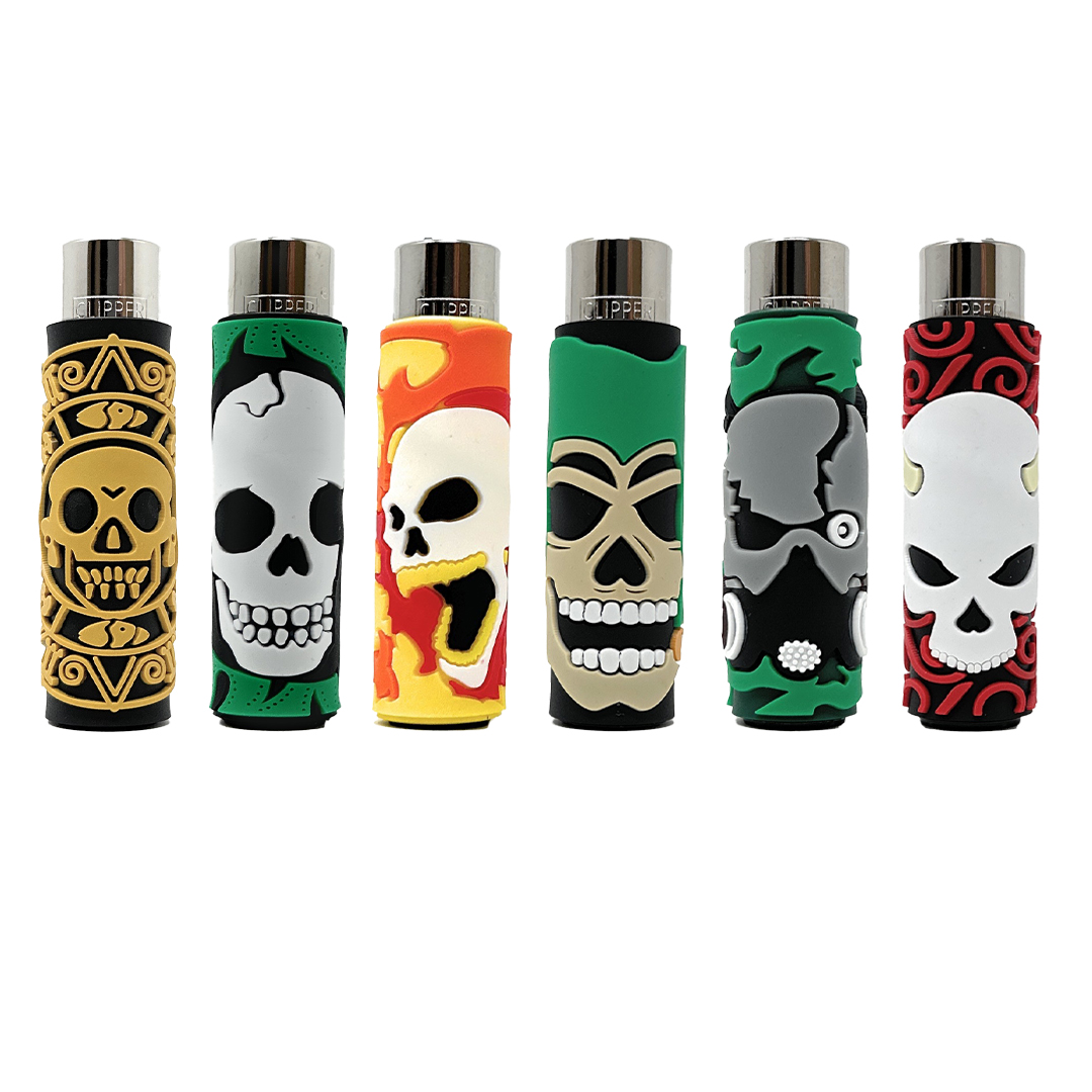 CLIPPER LARGE PVC COVERS - Devil Skulls