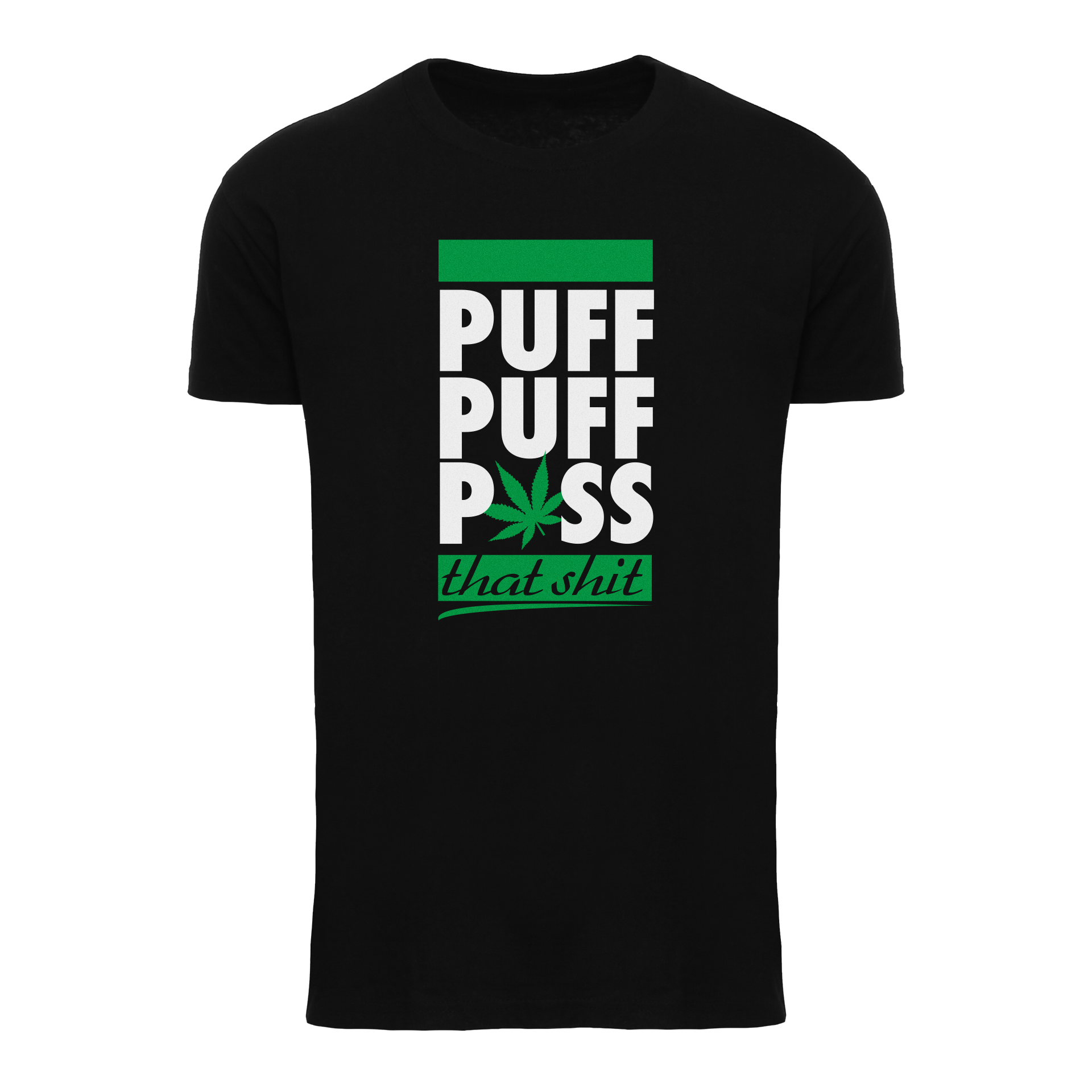 Basic Herren T-Shirt - PUFF PUFF PASS