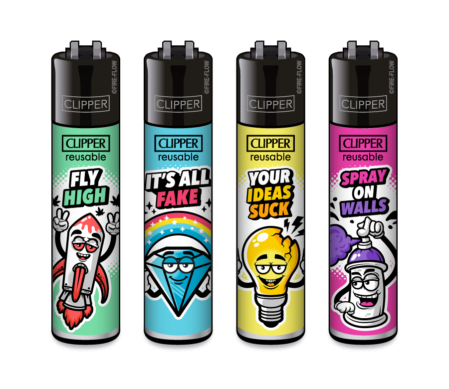 Snappy Slogan - 4er Set CLIPPER CLASSIC Large