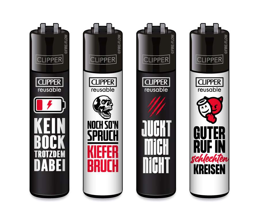 Sprüche #2 - 4er Set CLIPPER CLASSIC Large