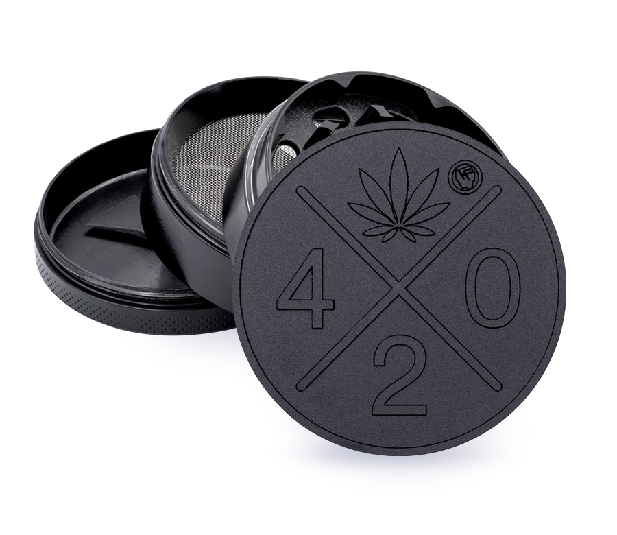 Metal Grinder Black 420 (⌀60 mm / 4-parts)