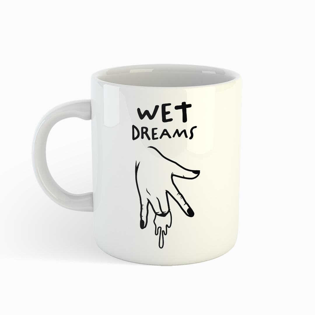 Weiße Tasse - ADULT #2 - WET DREAMS