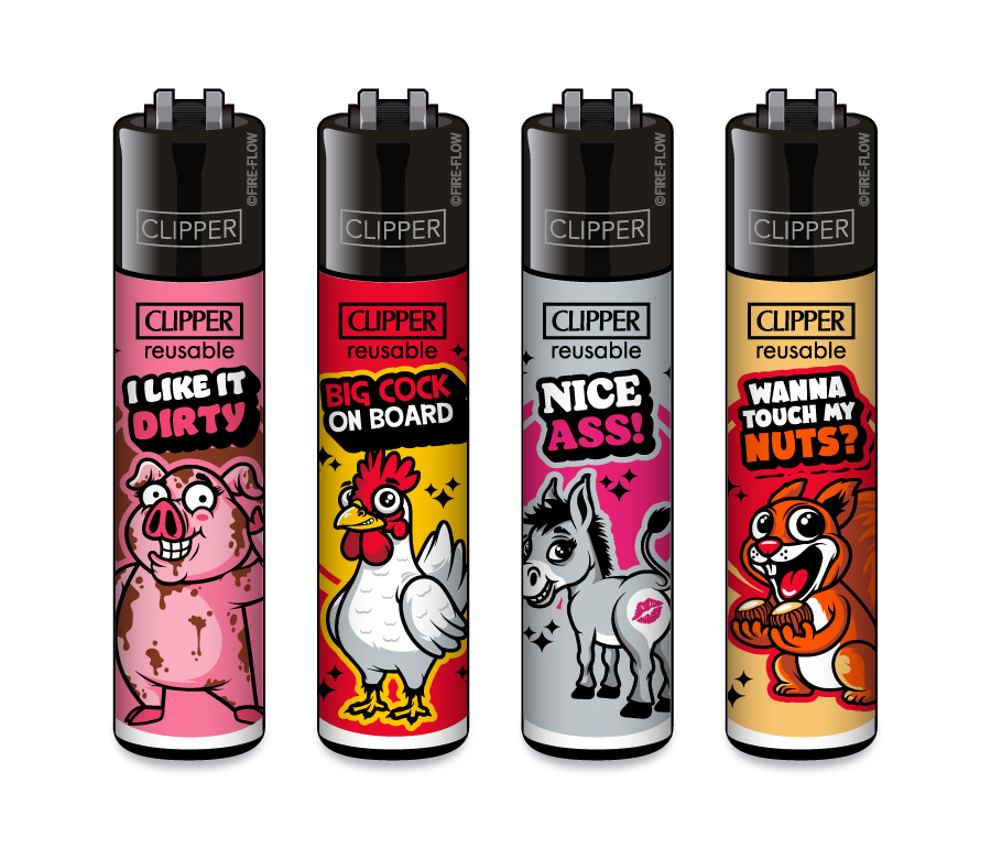 Sexy Animals - 4er Set CLIPPER CLASSIC Large