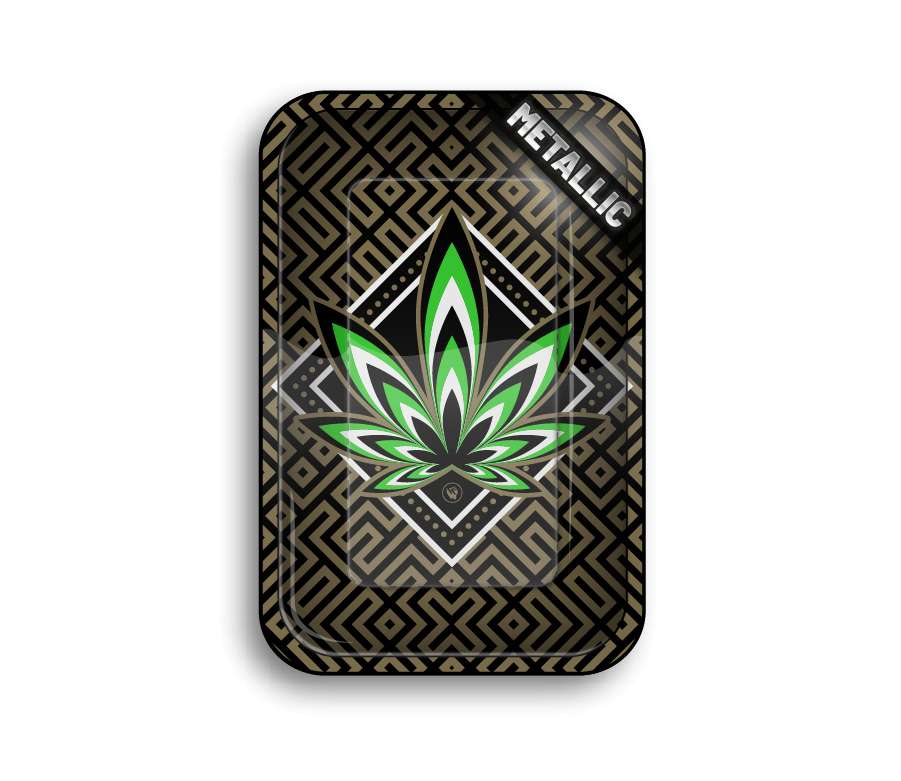 Metal Rolling Tray - Leaves 34 4/4 (275 mm x 175 mm)