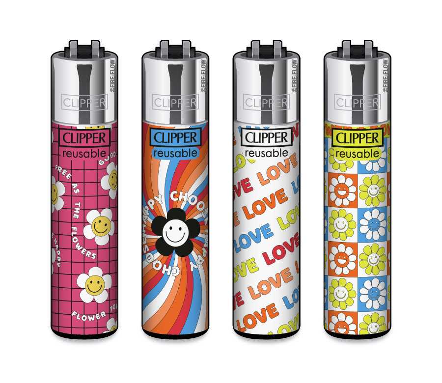 Hippie Power - 4er Set CLIPPER CLASSIC Large