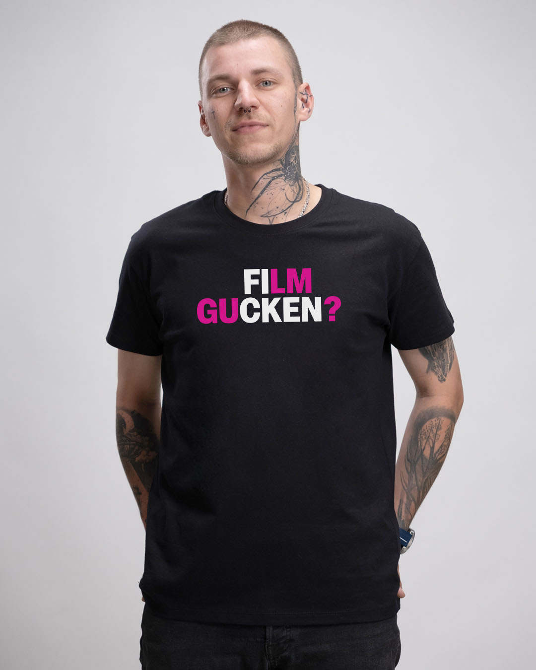 Basic Herren T-Shirt - FILM GUCKEN?