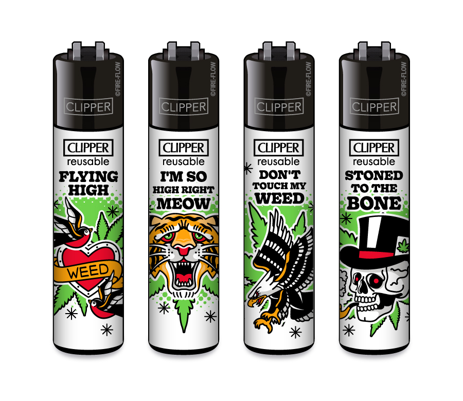 420 Tattoo #2 - 4er Set CLIPPER CLASSIC Large