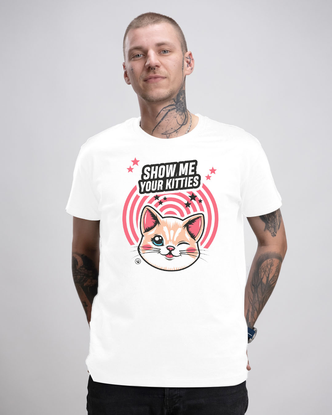 Basic Herren T-Shirt - SHOW ME YOUR KITTIES