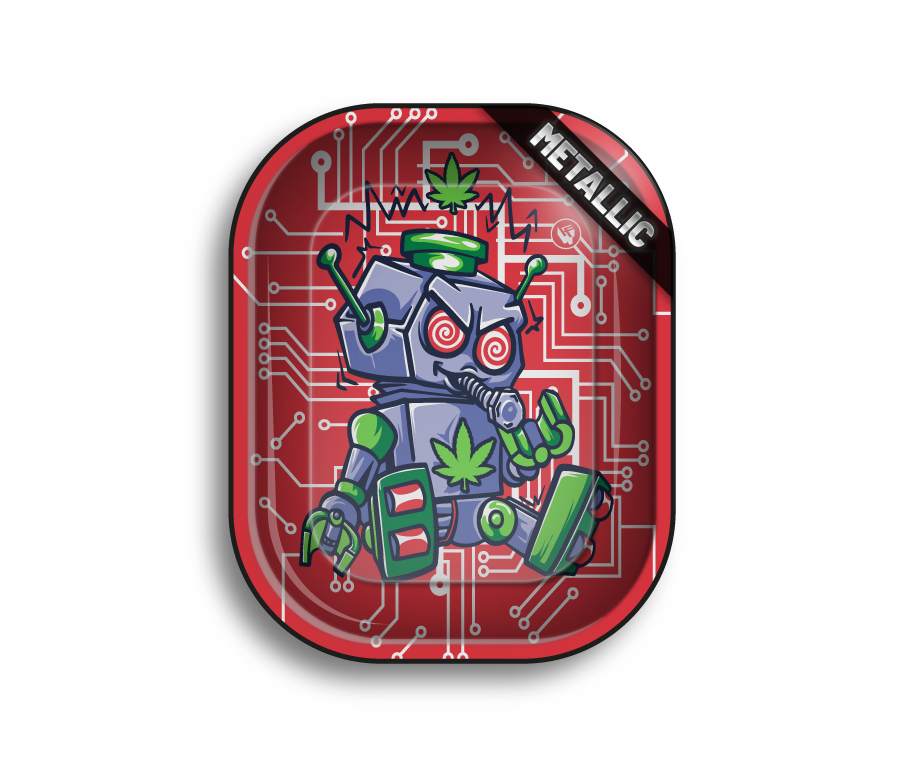 Metal Rolling Tray 420 Robot 3/4 (140 mm x 180 mm)