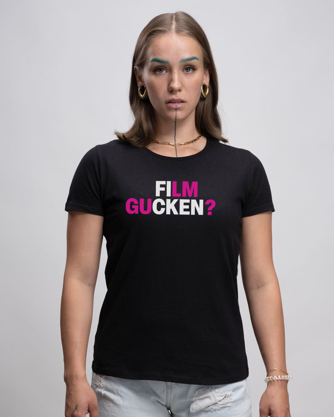 Basic Damen T-Shirt - FILM GUCKEN?