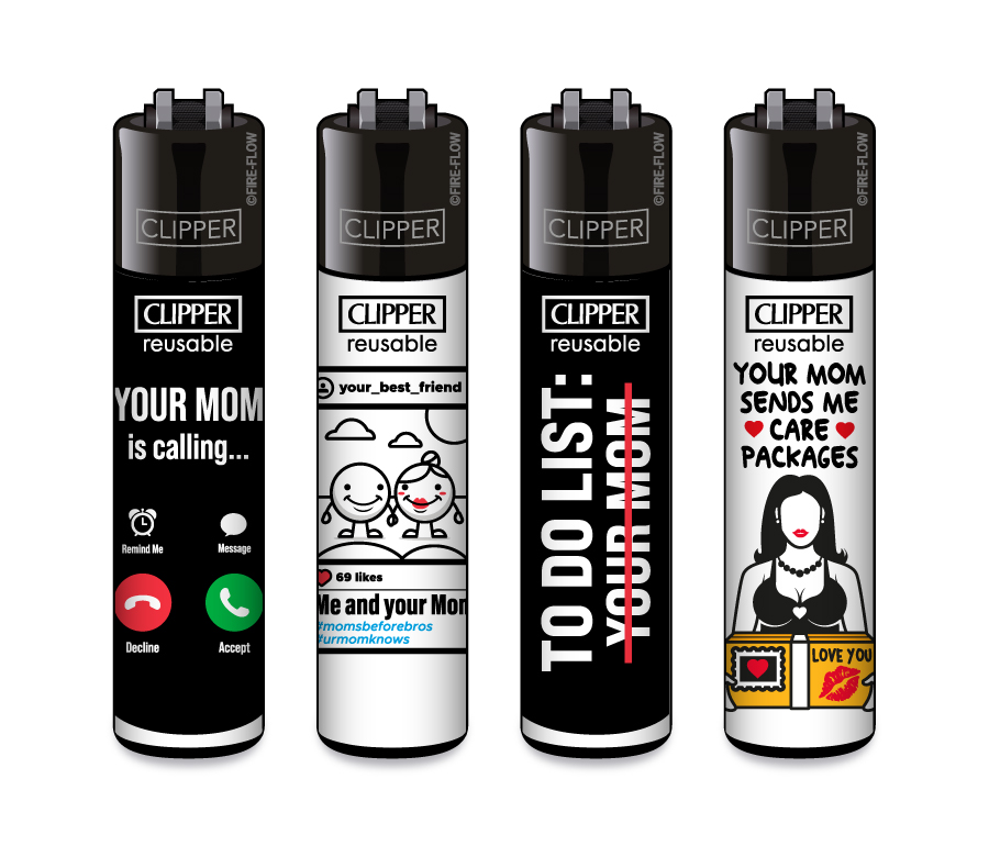 YOUR MOM - 4er Set CLIPPER CLASSIC Large