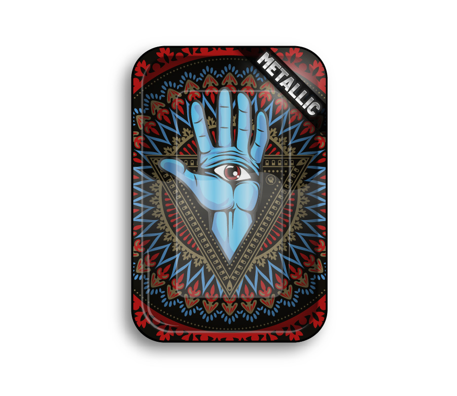 Metal Rolling Tray Trippy 3rd Eye (275 mm x 175 mm)