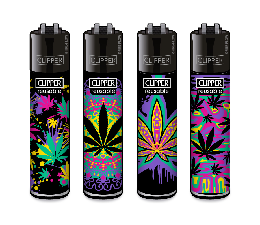 NEON LEAVES - 4er Set CLIPPER CLASSIC Large
