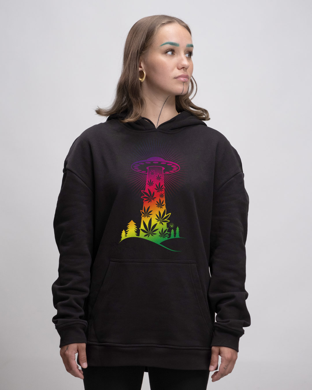 Oversized Hoodie Unisex - 420 UFO