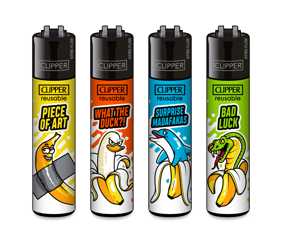 Bananas - 4er Set CLIPPER CLASSIC Large