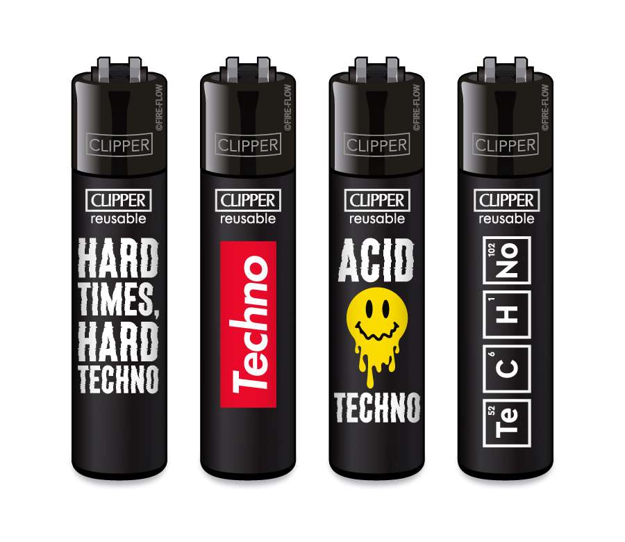 Techno #2 - 4er Set CLIPPER CLASSIC Large