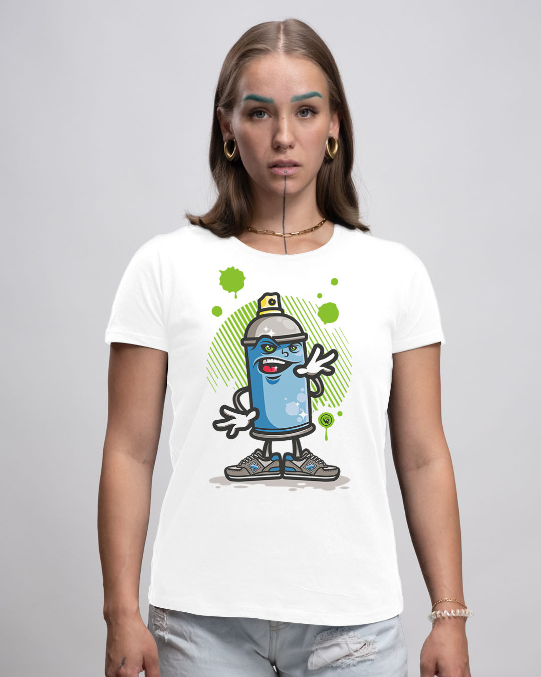 Basic Damen T-Shirt - SPRAY