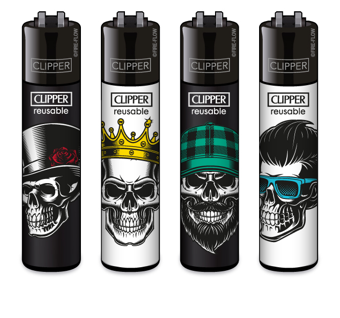 SKULL HEADS #1 - 4er Set CLIPPER CLASSIC Large