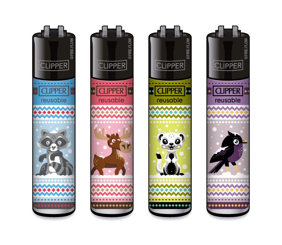 Winter Animals #2 - 4er Set CLIPPER CLASSIC Large