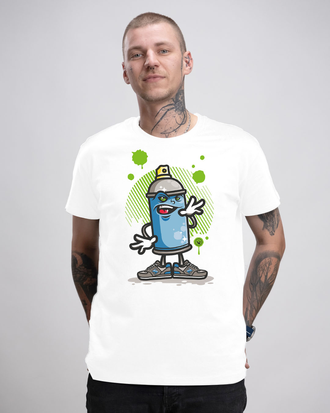 Basic Herren T-Shirt - SPRAY