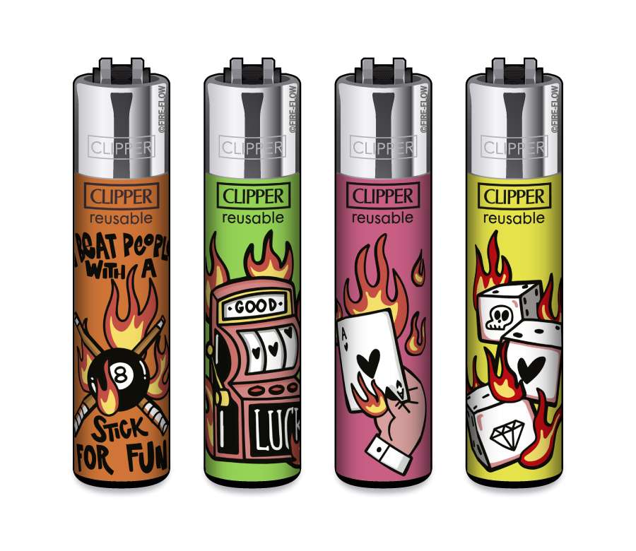 Games On Fire - 4er Set CLIPPER CLASSIC Large