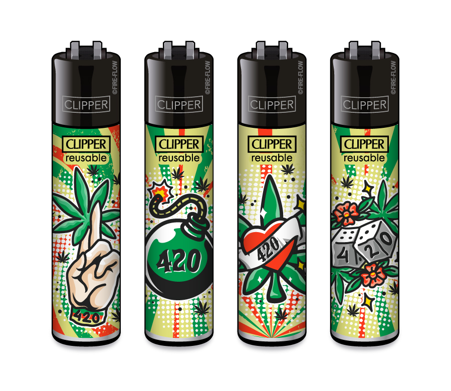 420 Tattoo - 4er Set CLIPPER CLASSIC Large