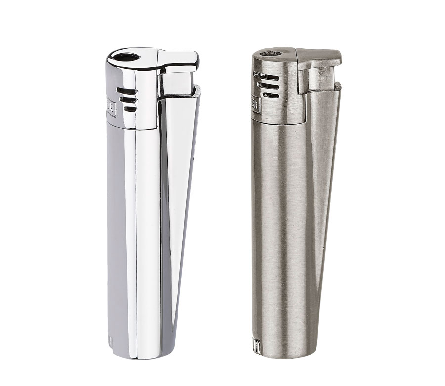 CLIPPER CLASSIC Metal Large Jet Flame Silver