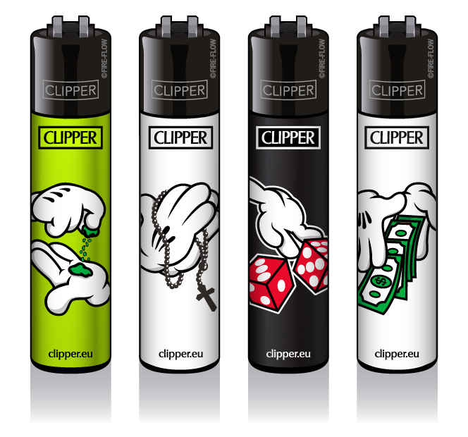 Cartoon Hands #2 - 4er Set CLIPPER CLASSIC Large