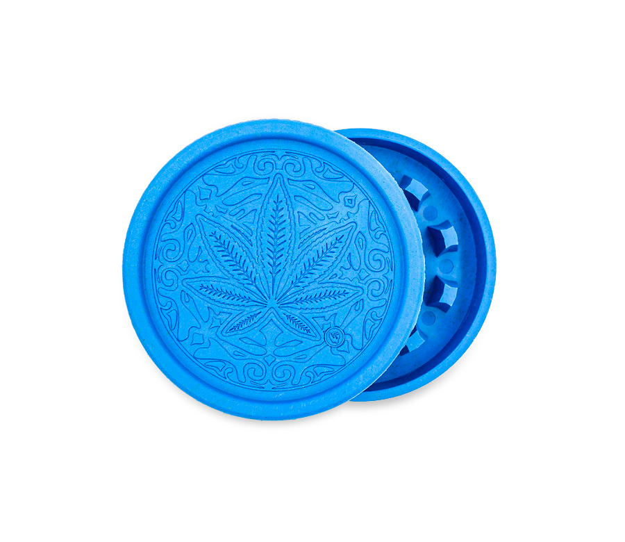 Hemp Grinder - Trance Leaf (⌀55 mm / 2-parts)